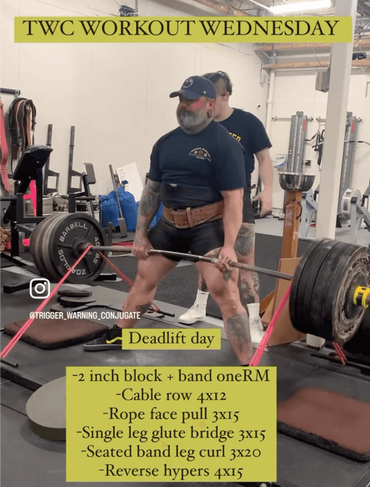 Block & Band Deadlift Day at TWC | #TWCWORKOUTWEDNESDAY 5.31.23