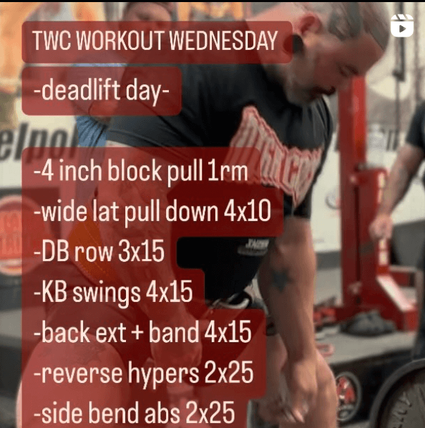 Go Punch the Clock Deadlift Workout! | #TWCWORKOUTWEDNESDAY 7.26.23