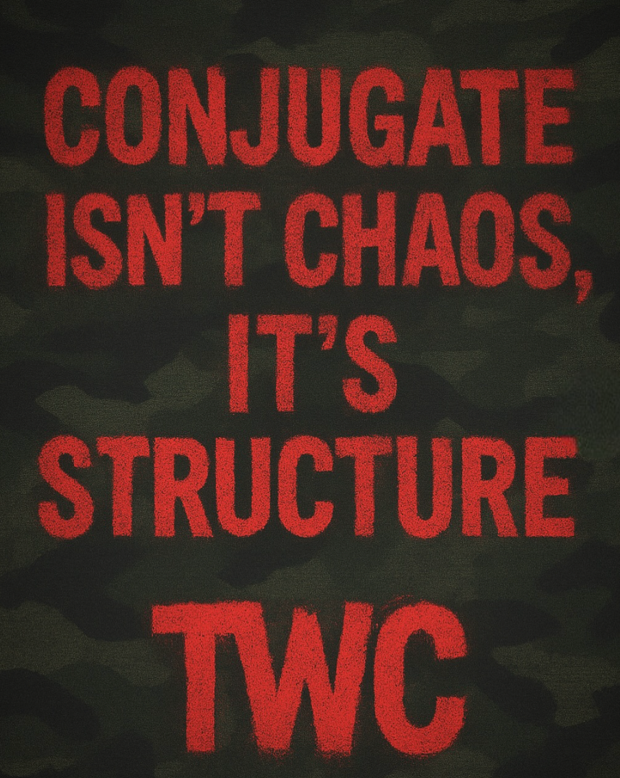 Conjugate Isn’t Chaos, It’s Structure