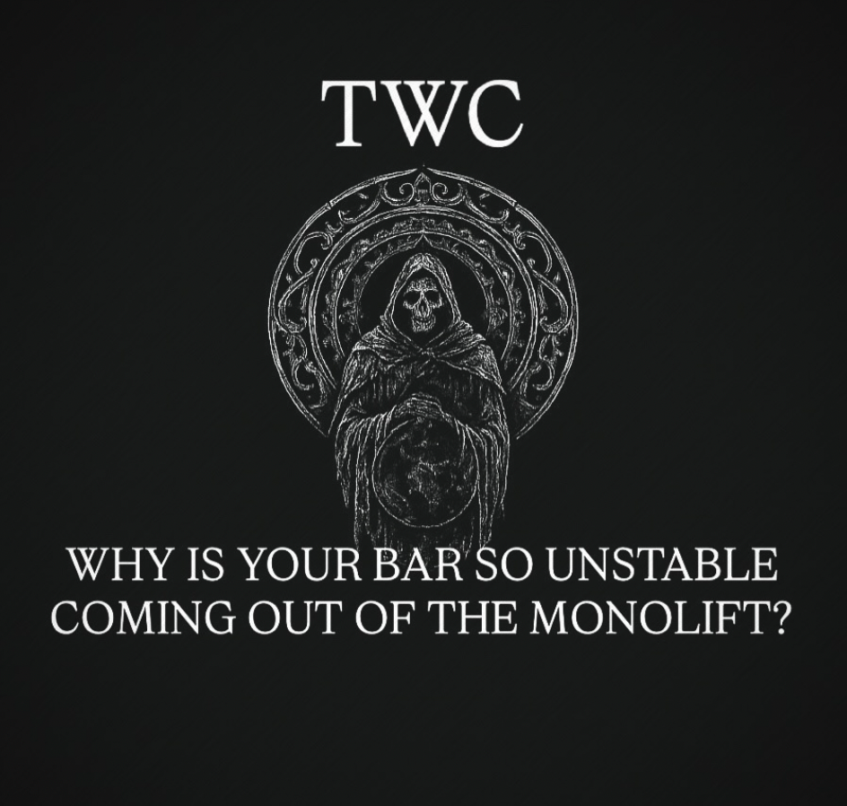 Why is Your Bar So Unstable Coming Out of the Monolift?