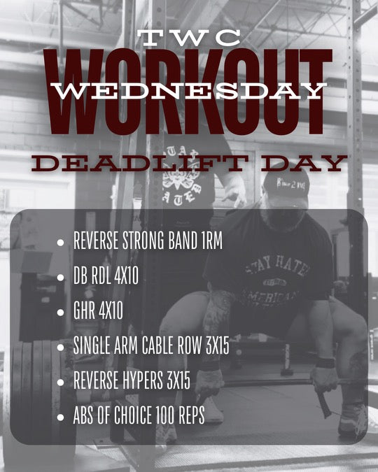 Deadlift Day | #TWCWORKOUTWEDNESDAY 9.25.24