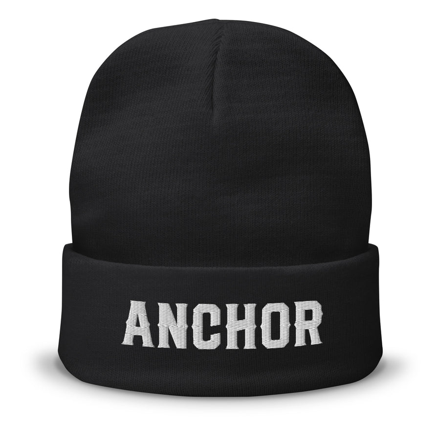Anchor Embroidered Beanie
