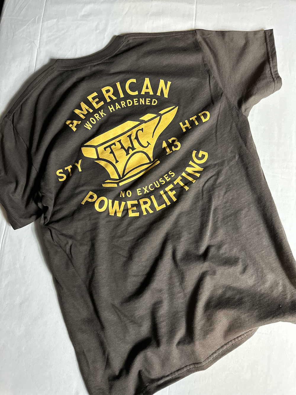Chocolate Anvil American Powerlifting T-shirt
