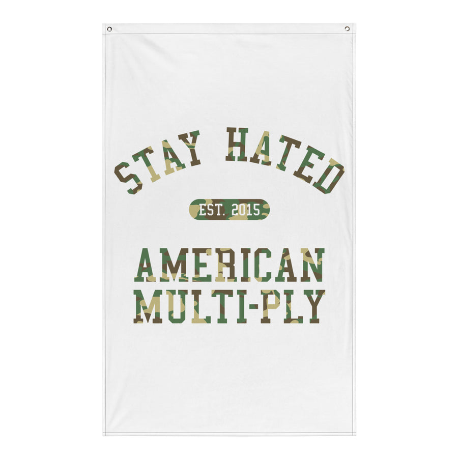 White Camo American Multi-Ply Banner